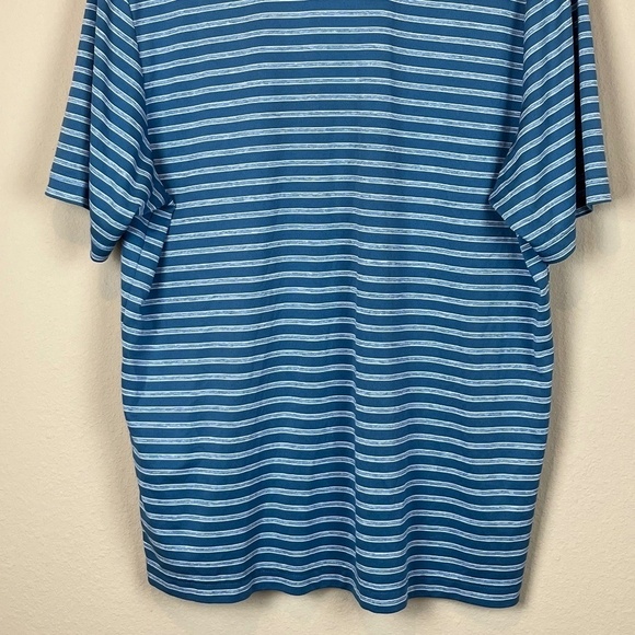 Roundtree & Yorke Performance Blue Striped Polo; Size L; EUC - Picture 7 of 7